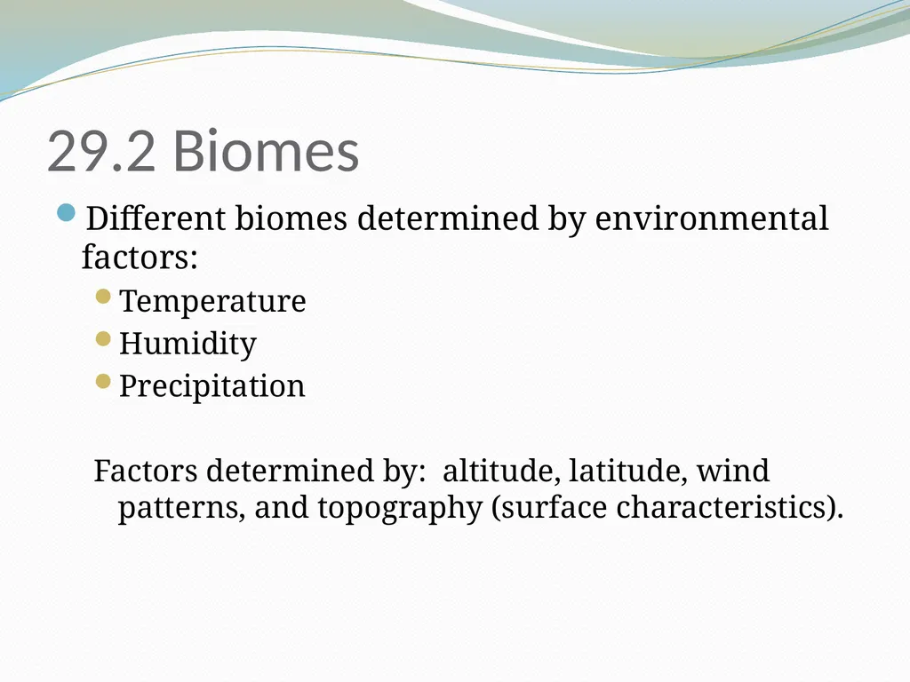 Biology Chapter 29 Origin and Distribution of - slide 13 of 25