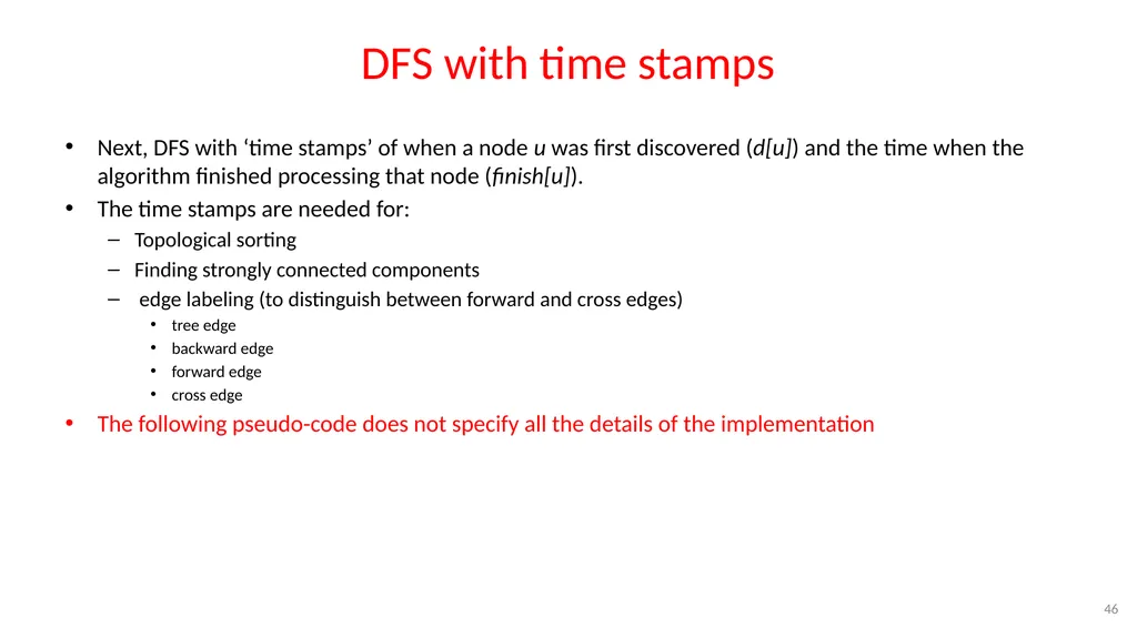 Graphs CSE 3318– Algorithms and Data Structures - slide 46 of 56