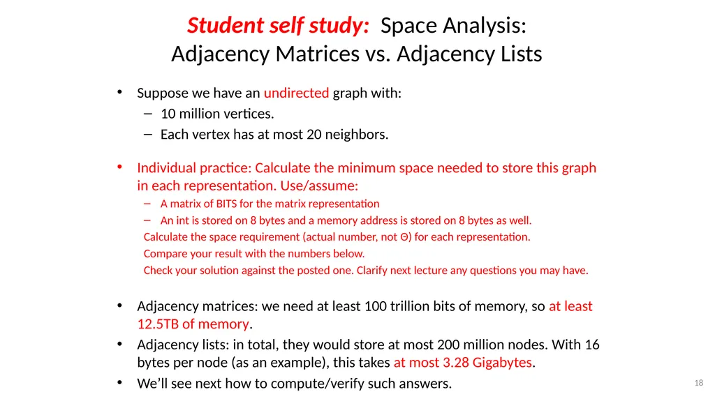 Graphs CSE 3318– Algorithms and Data Structures - slide 18 of 56