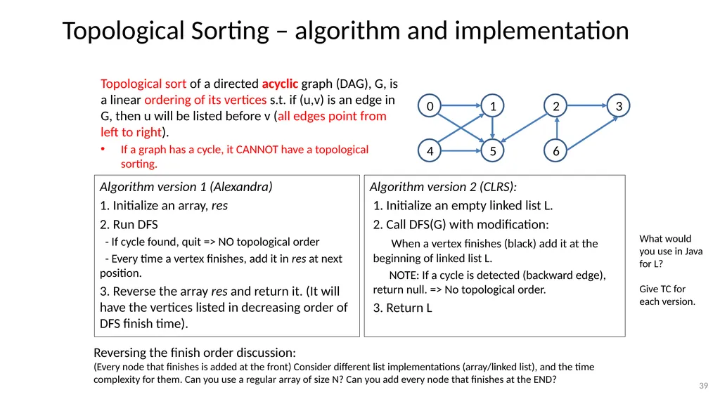 Graphs CSE 3318– Algorithms and Data Structures - slide 39 of 56