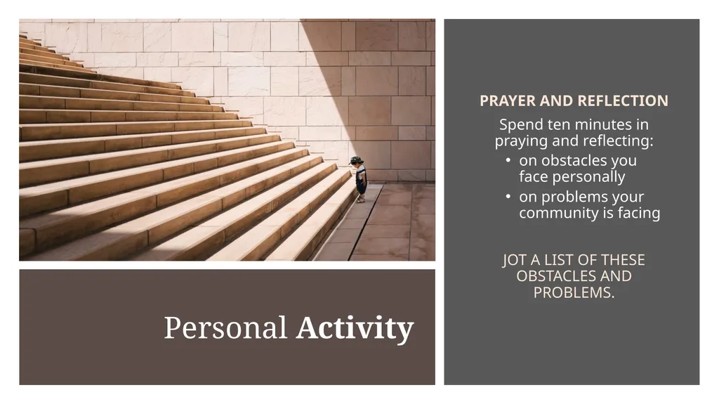 OVERCOMING OBSTACLES ON A LIFE JOURNEY AN - slide 8 of 19