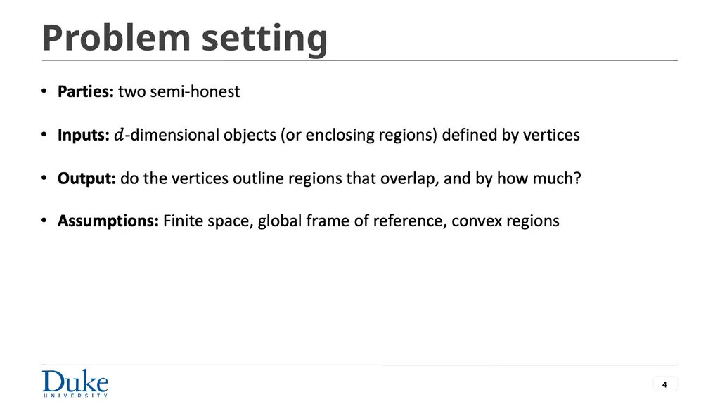 Privately Evaluating Region Overlaps with - slide 4 of 17