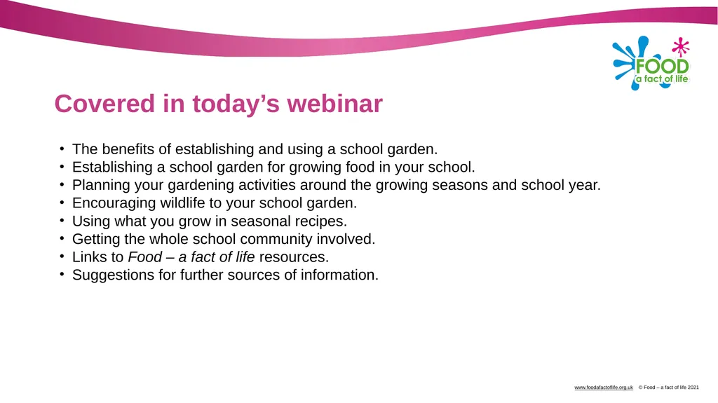 Using school gardens to explore where food comes - slide 2 of 7