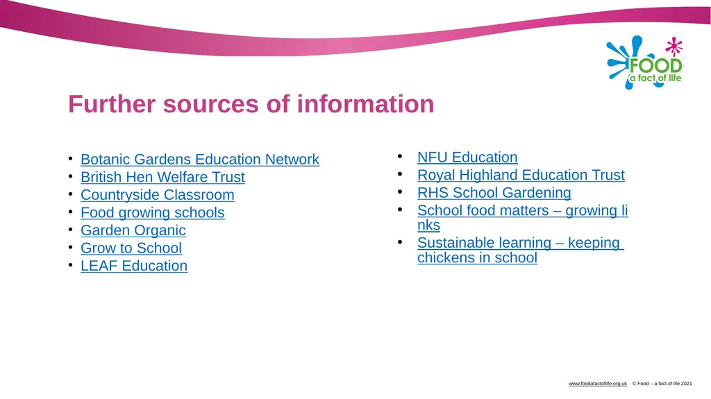 Using school gardens to explore where food comes - slide 6 of 7