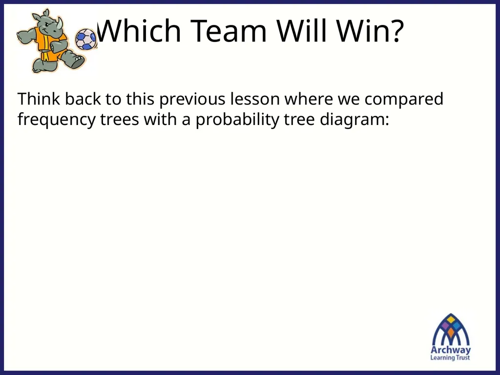 Which Team Will Win? Think back to this previous - slide 1 of 14