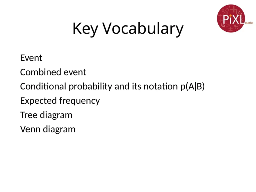 Conditional probability Calculate and interpret - slide 2 of 17