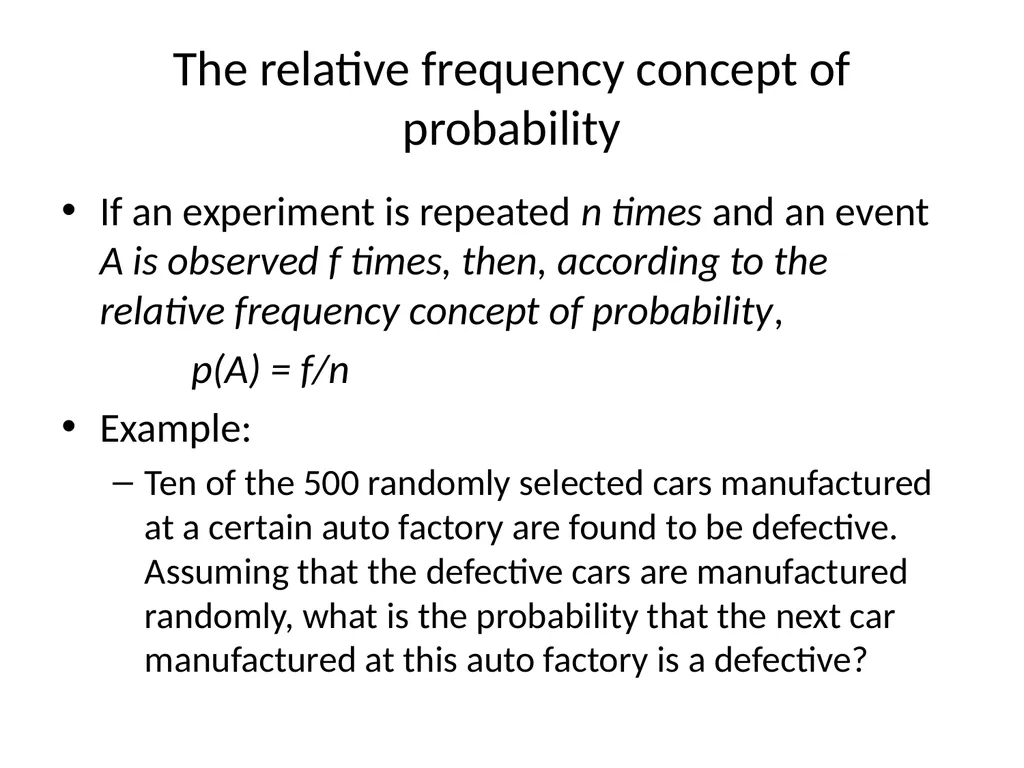 Probability Experiment, Outcomes, and Sample Space - slide 14 of 47