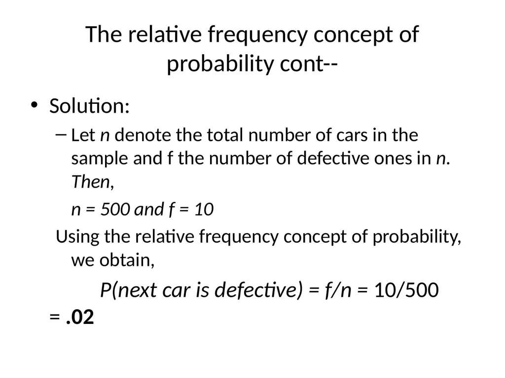 Probability Experiment, Outcomes, and Sample Space - slide 15 of 47