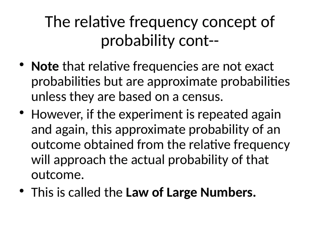 Probability Experiment, Outcomes, and Sample Space - slide 17 of 47