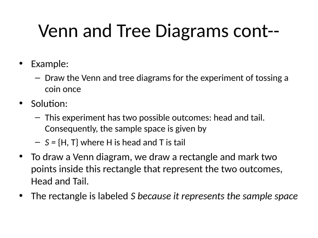 Probability Experiment, Outcomes, and Sample Space - slide 6 of 47