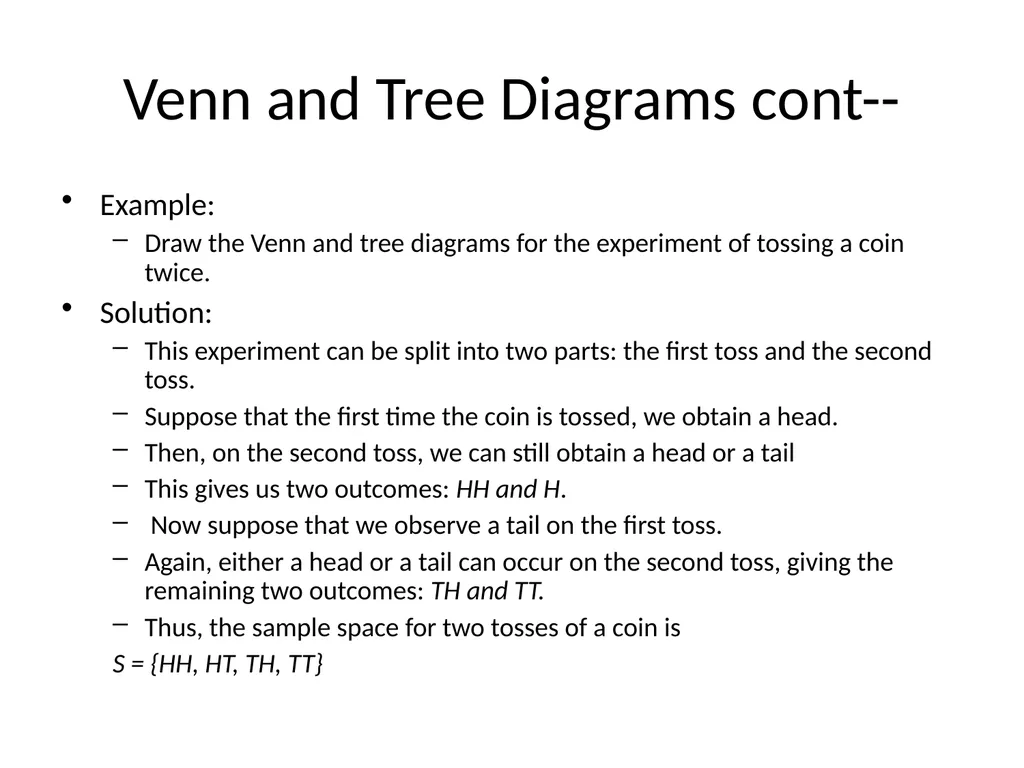 Probability Experiment, Outcomes, and Sample Space - slide 8 of 47