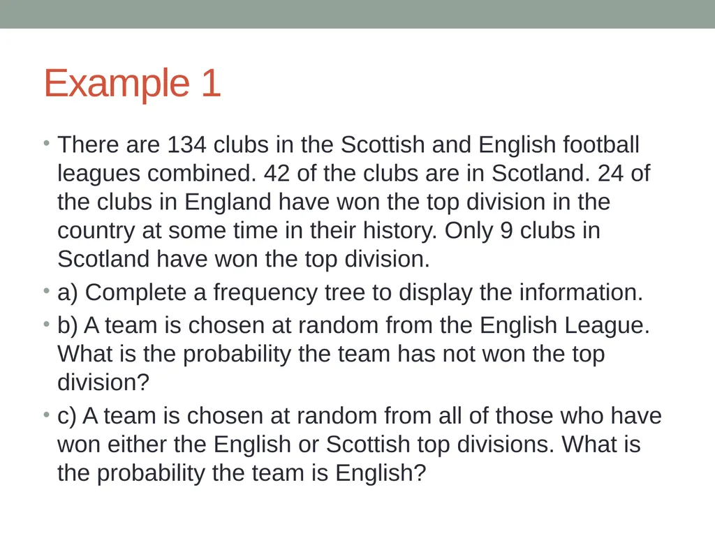 Probability Probability from data tables and - slide 6 of 7