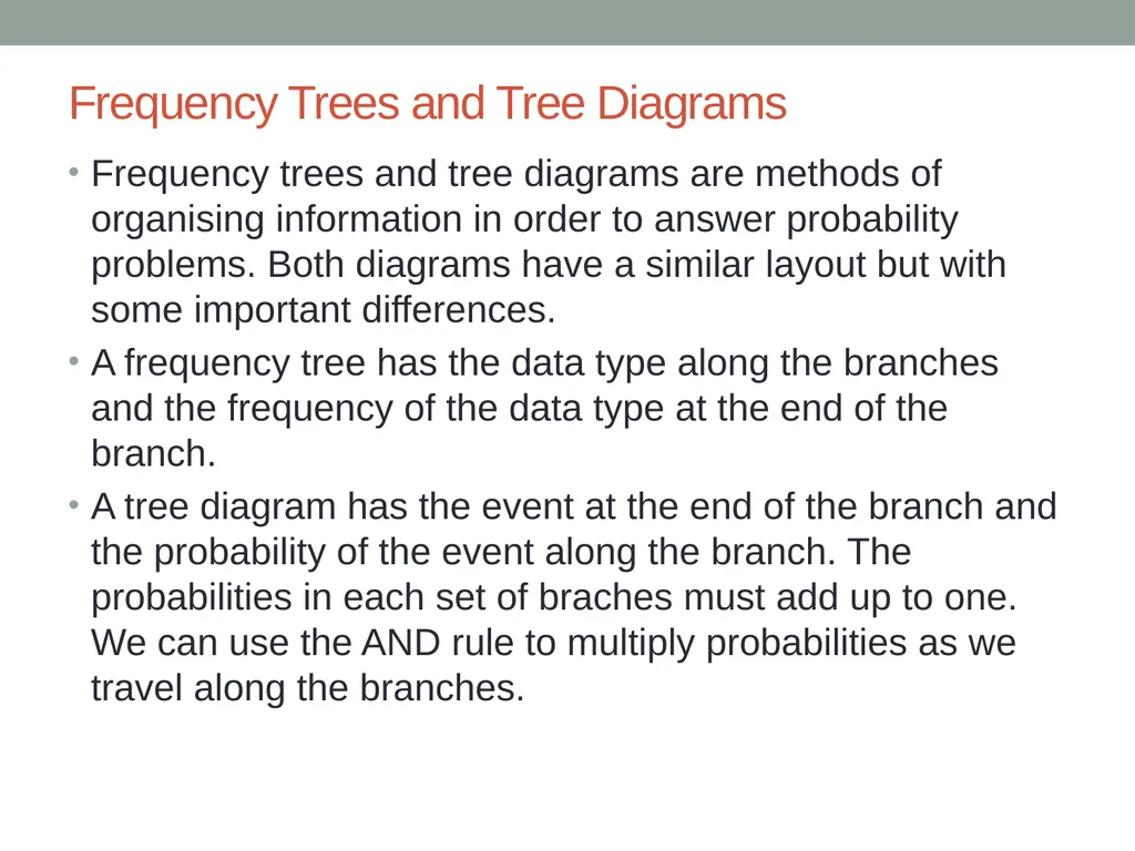Probability Probability from data tables and - slide 5 of 7