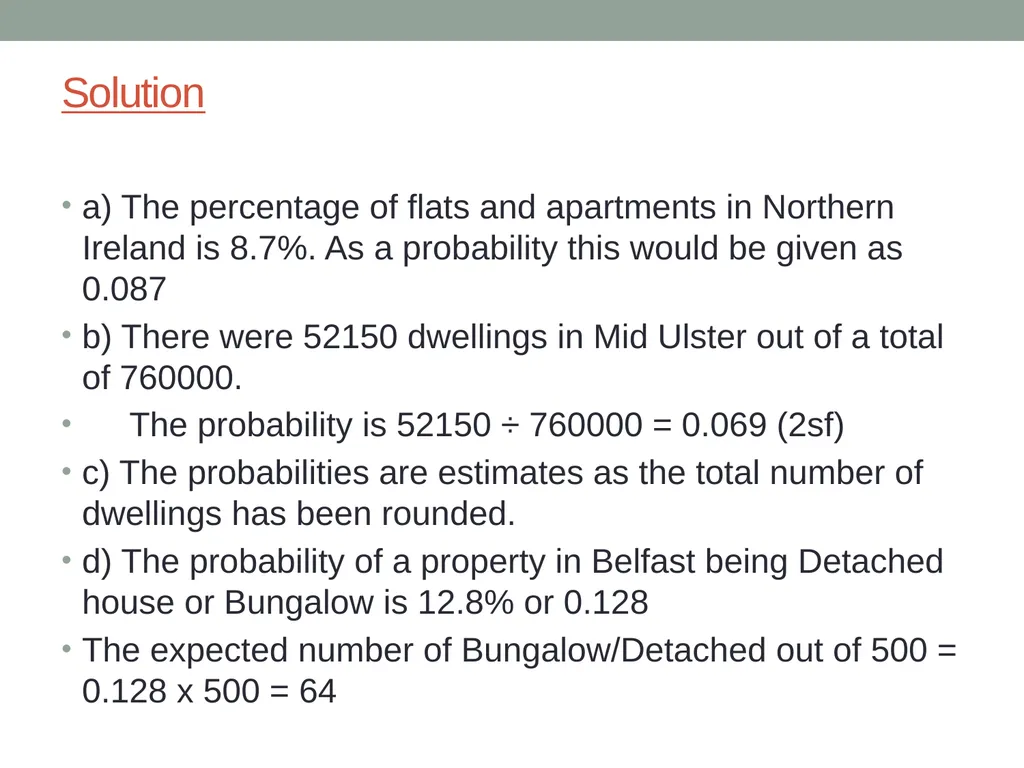 Probability Probability from data tables and - slide 4 of 7