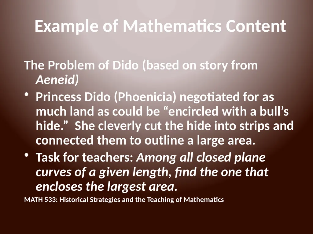 MUS Online Courses and Programs The problem of - slide 11 of 18