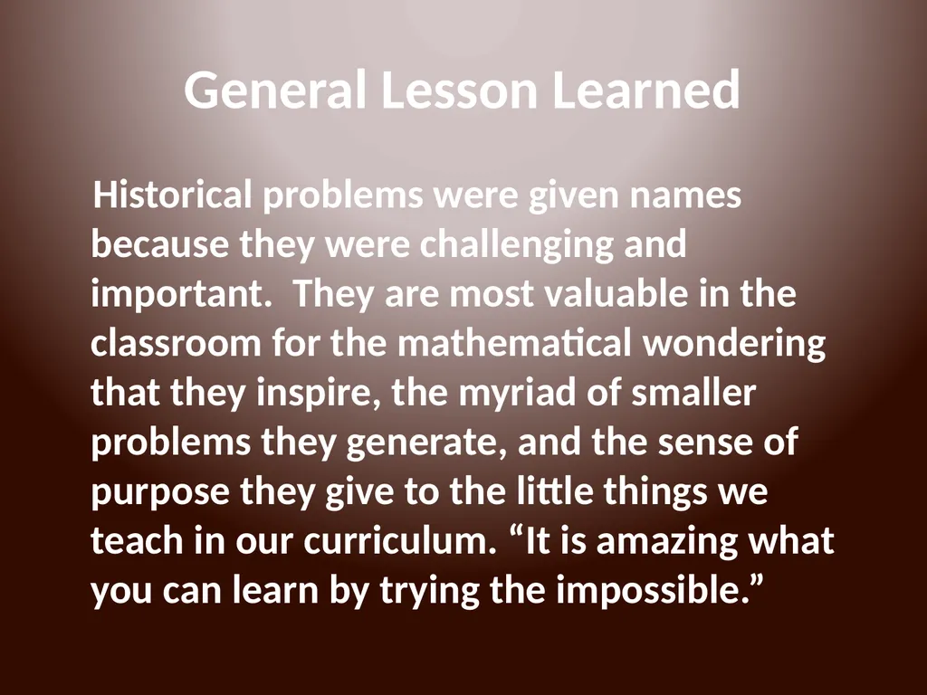 MUS Online Courses and Programs The problem of - slide 15 of 18