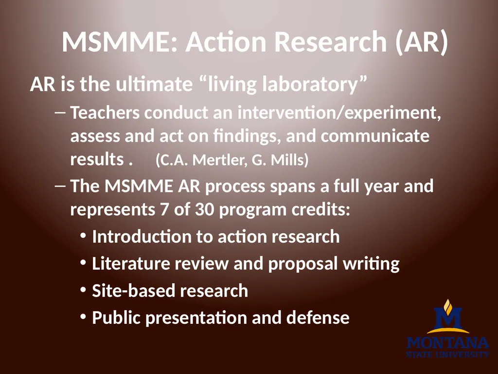 MUS Online Courses and Programs The problem of - slide 17 of 18