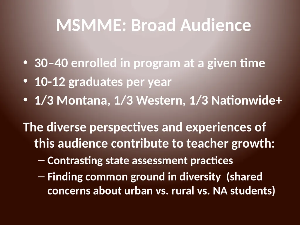 MUS Online Courses and Programs The problem of - slide 5 of 18