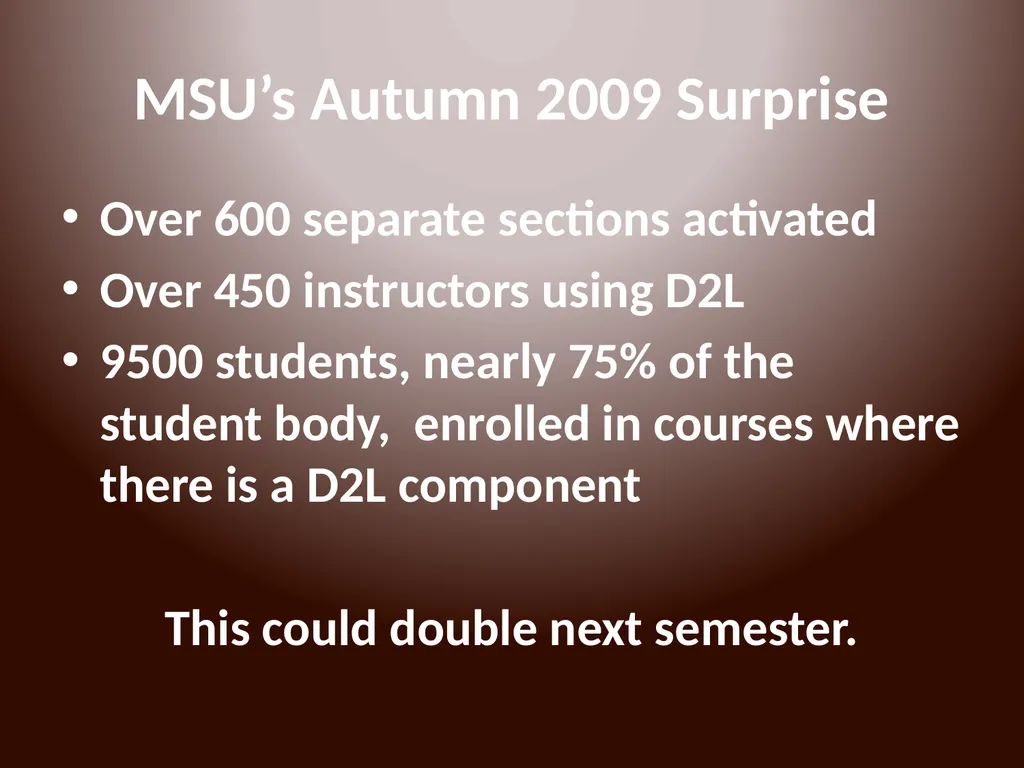 MUS Online Courses and Programs The problem of - slide 2 of 18