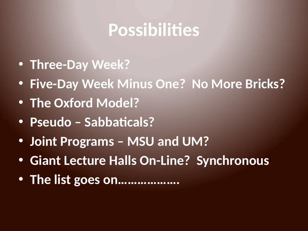 MUS Online Courses and Programs The problem of - slide 3 of 18