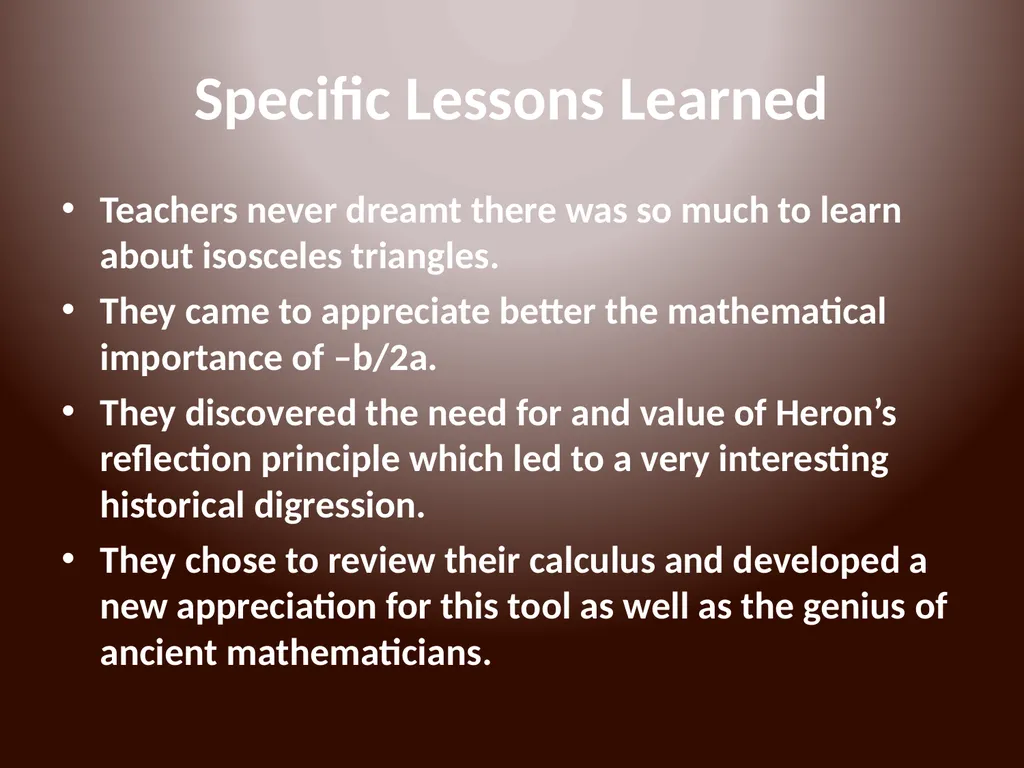 MUS Online Courses and Programs The problem of - slide 14 of 18