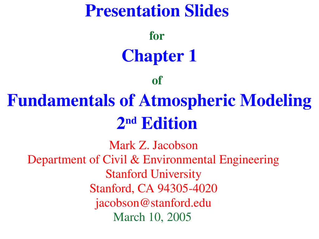 Presentation Slides for Chapter 1 of Fundamentals - slide 1 of 5