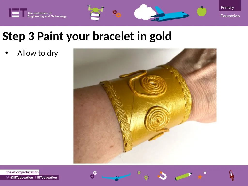 Make an Egyptian bracelet A project to make and - slide 9 of 10