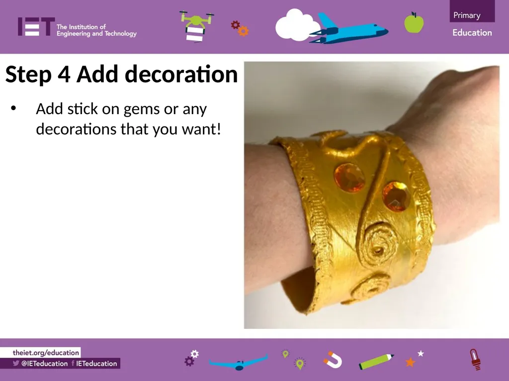 Make an Egyptian bracelet A project to make and - slide 10 of 10