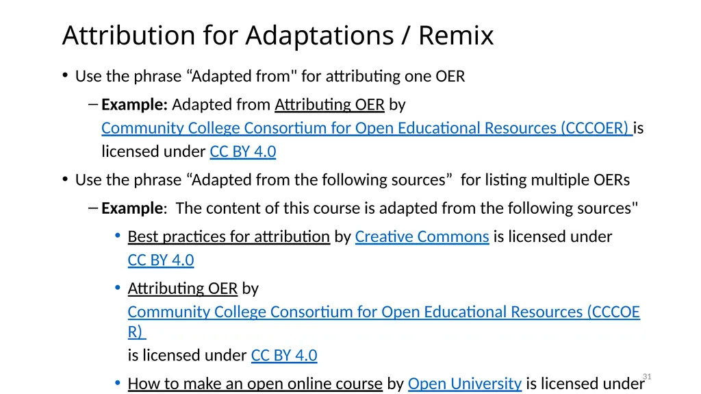 CEMCA-CIET Webinar on Curating OER for Teaching, - slide 31 of 32