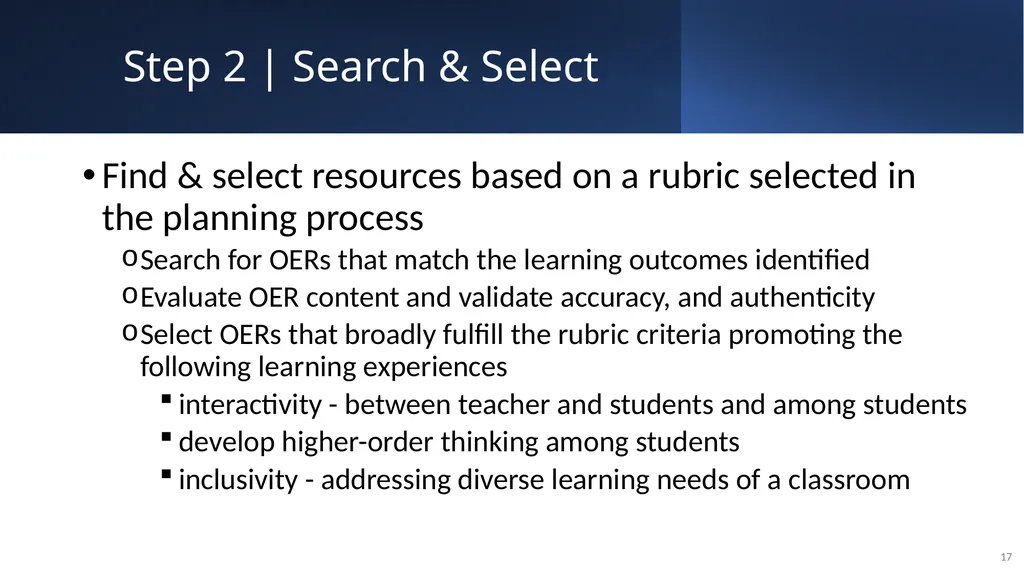 CEMCA-CIET Webinar on Curating OER for Teaching, - slide 17 of 32