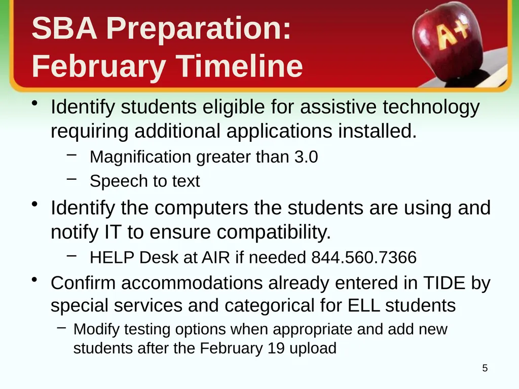 School Coordinator Training Smarter Balanced - slide 5 of 32