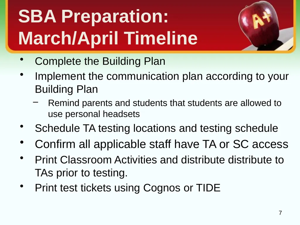 School Coordinator Training Smarter Balanced - slide 7 of 32