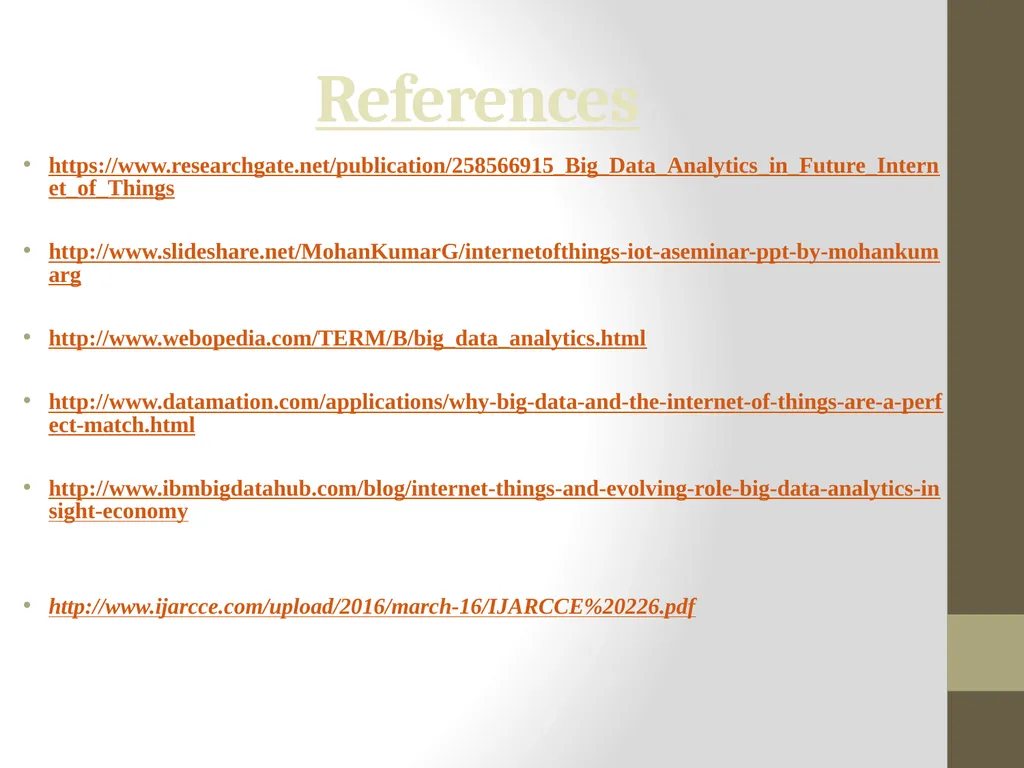 Big Data analytics For IOT Under Guidance : Prof. - slide 17 of 20