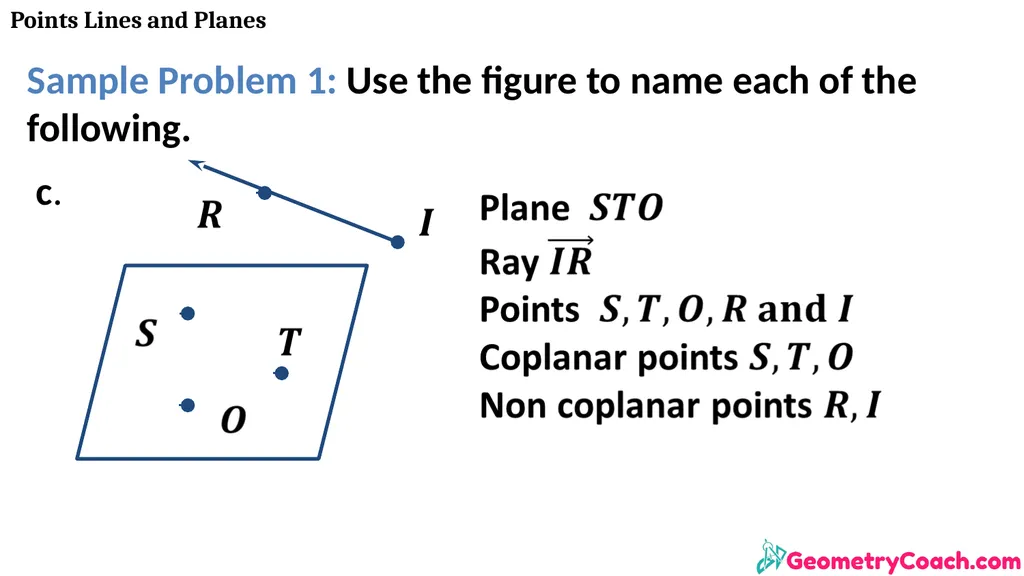 Points Lines and Planes Unit 1 Lesson 2 Points - slide 15 of 46
