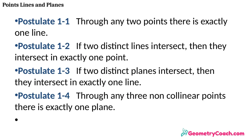 Points Lines and Planes Unit 1 Lesson 2 Points - slide 17 of 46
