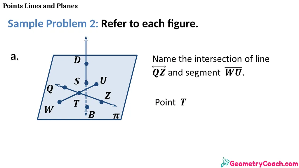 Points Lines and Planes Unit 1 Lesson 2 Points - slide 19 of 46
