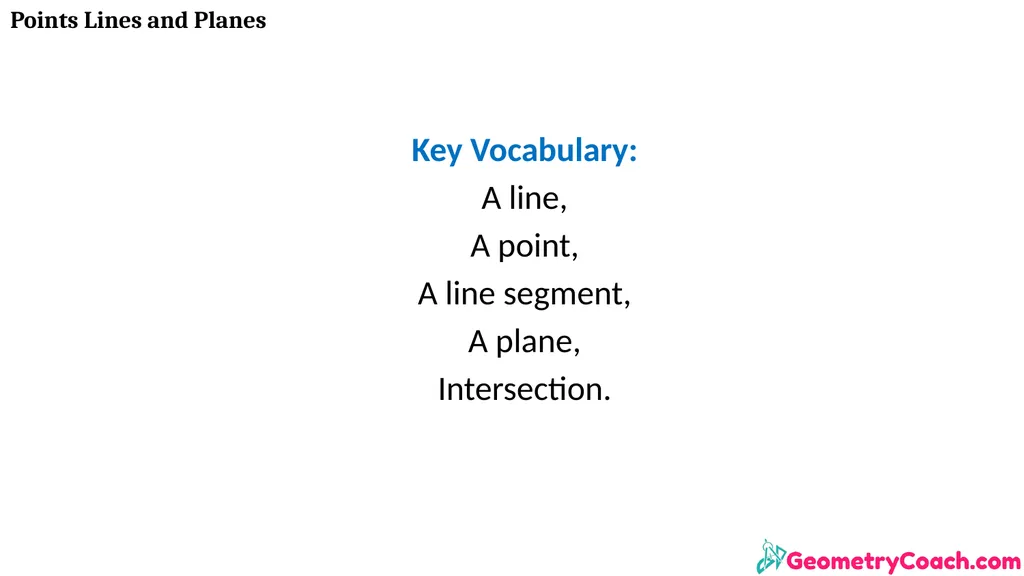 Points Lines and Planes Unit 1 Lesson 2 Points - slide 3 of 46