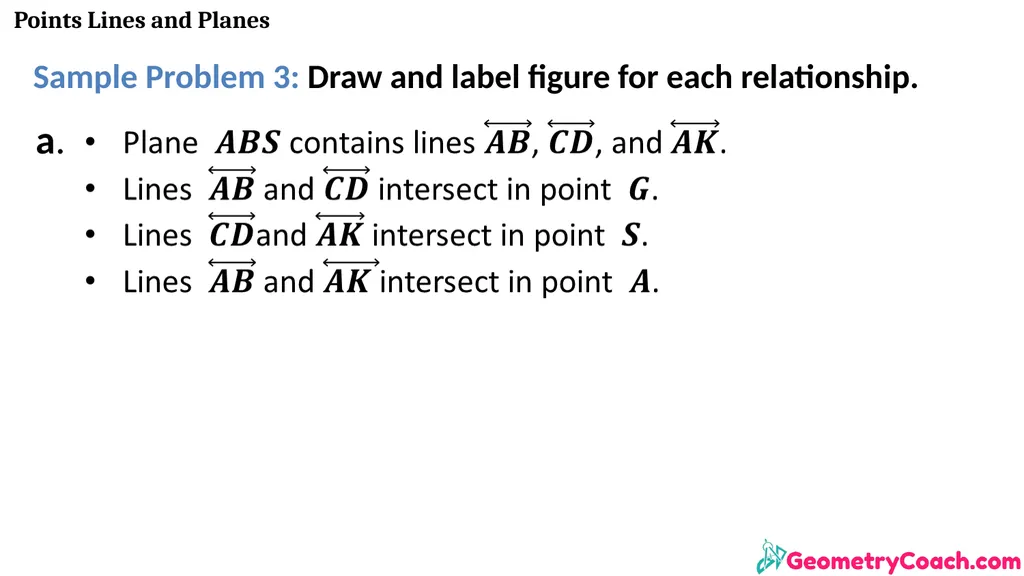Points Lines and Planes Unit 1 Lesson 2 Points - slide 41 of 46