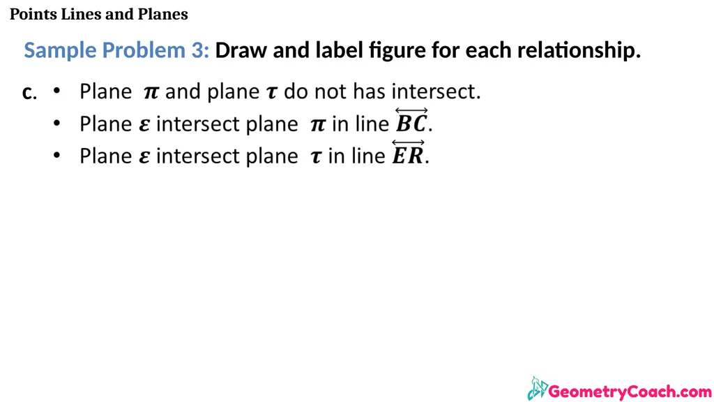 Points Lines and Planes Unit 1 Lesson 2 Points - slide 45 of 46