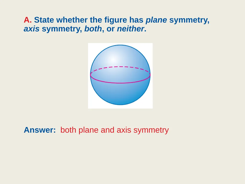 9.4 Symmetry Objective: Identify line and - slide 20 of 23