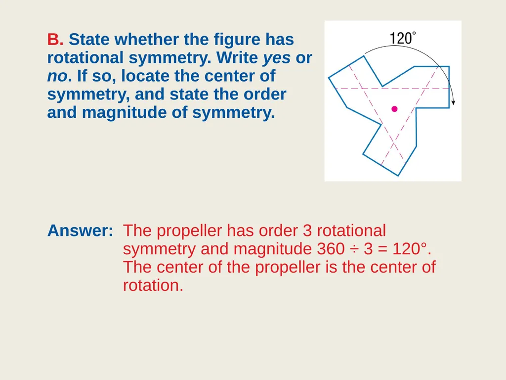 9.4 Symmetry Objective: Identify line and - slide 14 of 23