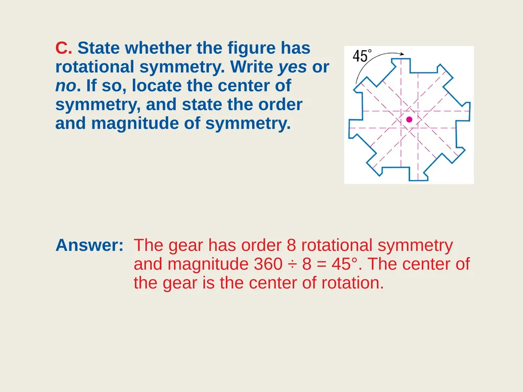 9.4 Symmetry Objective: Identify line and - slide 15 of 23