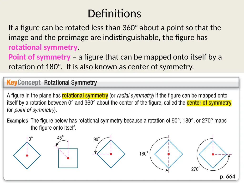 9.4 Symmetry Objective: Identify line and - slide 11 of 23
