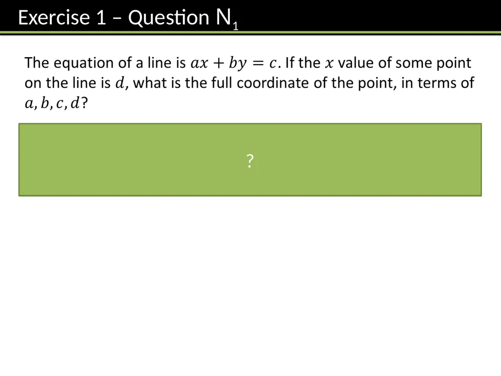 KS3: Straight Lines Dr J Frost - slide 16 of 61