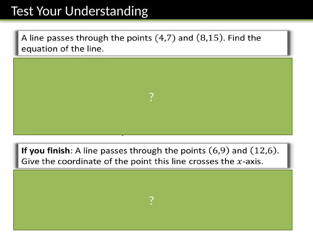 KS3: Straight Lines Dr J Frost - slide 47 of 61