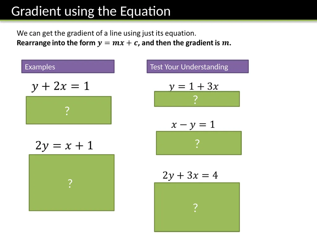 KS3: Straight Lines Dr J Frost - slide 31 of 61