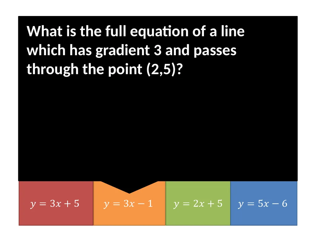 KS3: Straight Lines Dr J Frost - slide 56 of 61