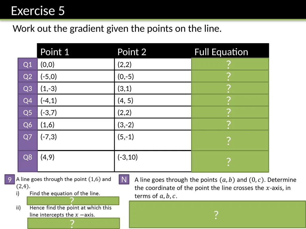 KS3: Straight Lines Dr J Frost - slide 48 of 61