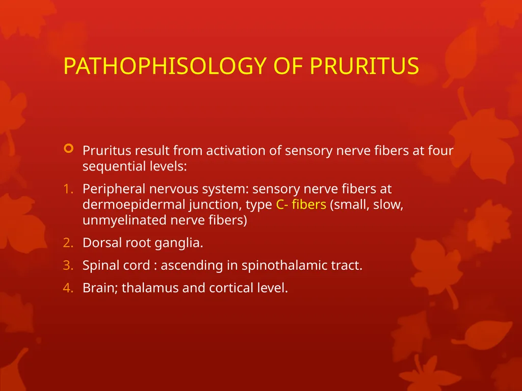 Pruritus DR. Anwar Issa Hasan 25/11/2018 pruritus - slide 4 of 16