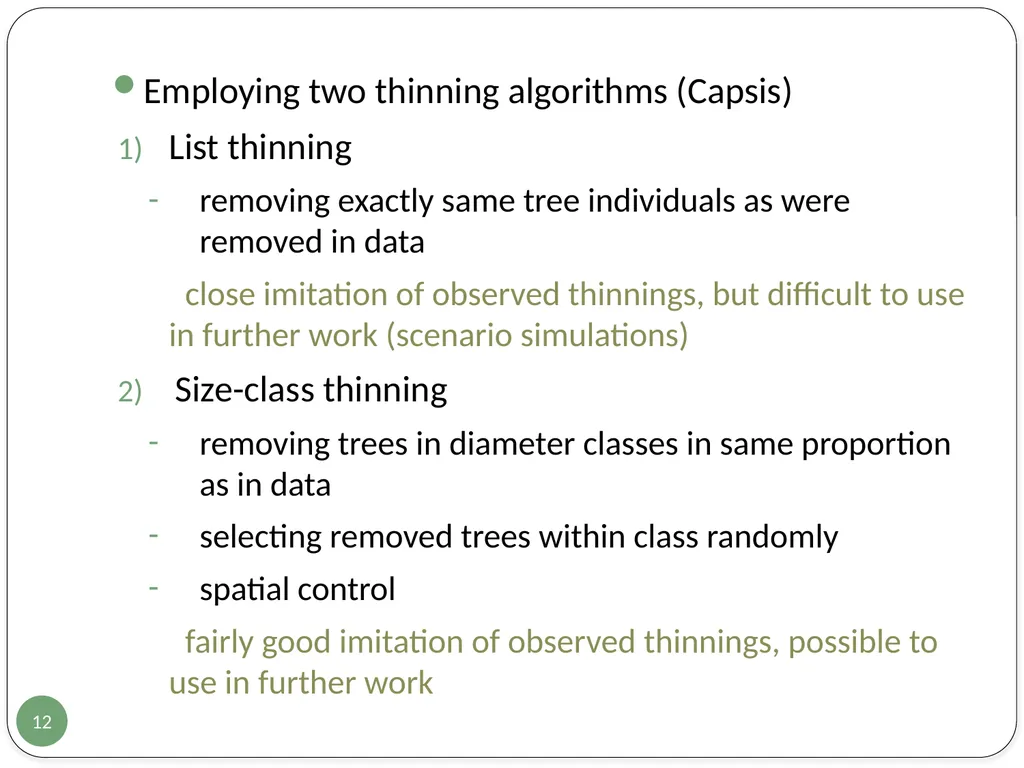 Evaluation of two European growth models for - slide 12 of 24